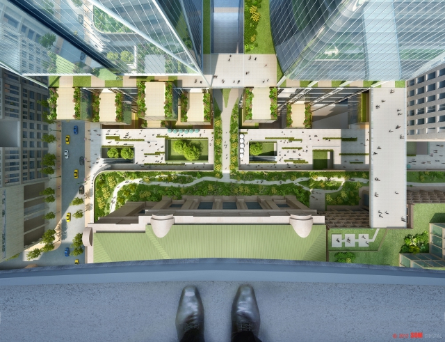 建筑设计:天空之环--SOM的纽约中央火车站设计方案 建筑设计:天空之环--SOM的纽约中央火车站设计方案